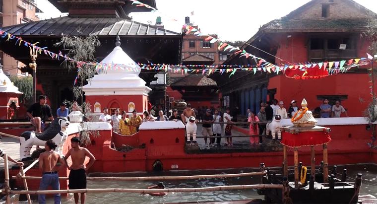 पाटनस्थित कुम्भेश्वर मन्दिरमा लाग्ने विशेष मेलाको तयारी पुरा