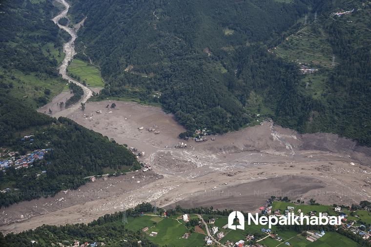 बाढी प्रभावित रसुवा, धादिङ र नुवाकोटमा आइतबार रातिसम्म यस्तो छ वर्षाको सम्भावना