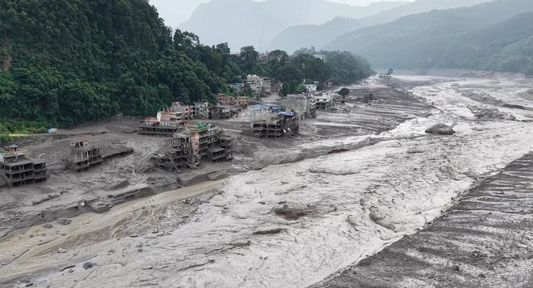 भोटेकोशीमा पुन: लेदोसहितको बाढी,नदी किनारमा उच्च सतर्कता अपनाउन आग्रह