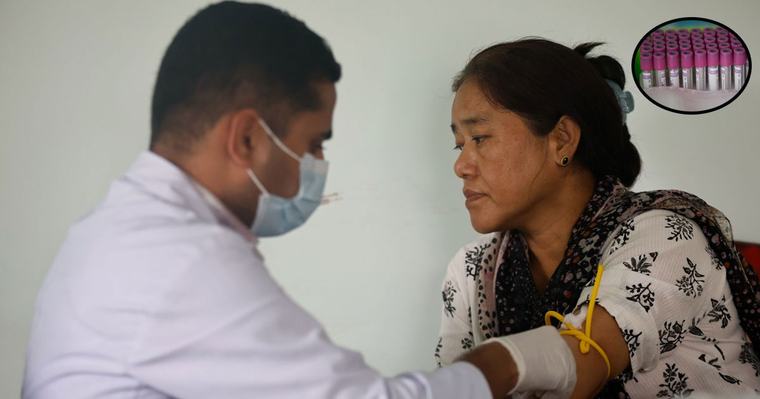 बाढीपीडितको पहिचानका लागि नेपाल प्रहरी अस्पतालमा डीएनए नमुना संकलन
