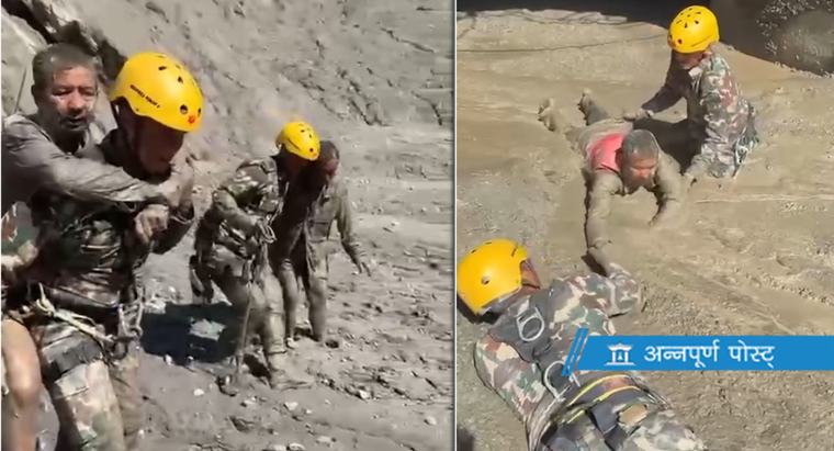 रसुवा बाढी: १७ विदेशीसहित ४४९ जनाको सकुशल उद्धार