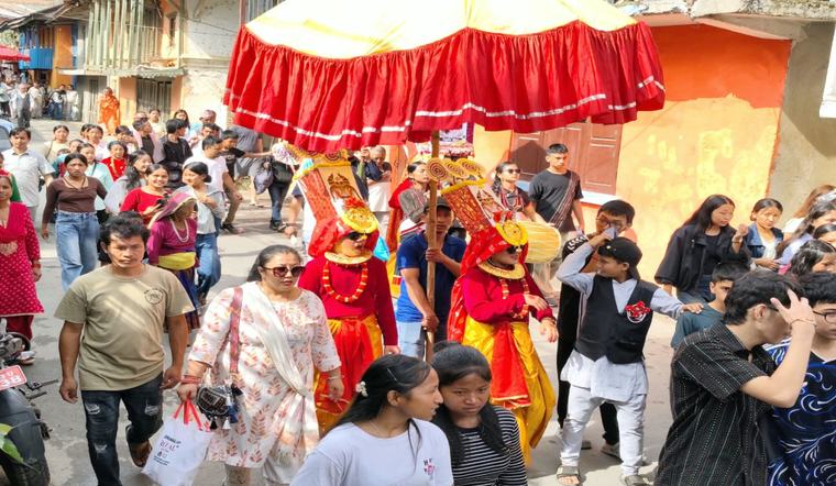 धनकुटामा गाईजात्राको रौनक