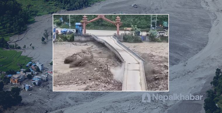 ४१ पुलमा क्षति, बल्ल एउटा बेलिब्रिज जडान प्रक्रिया अघि बढ्यो