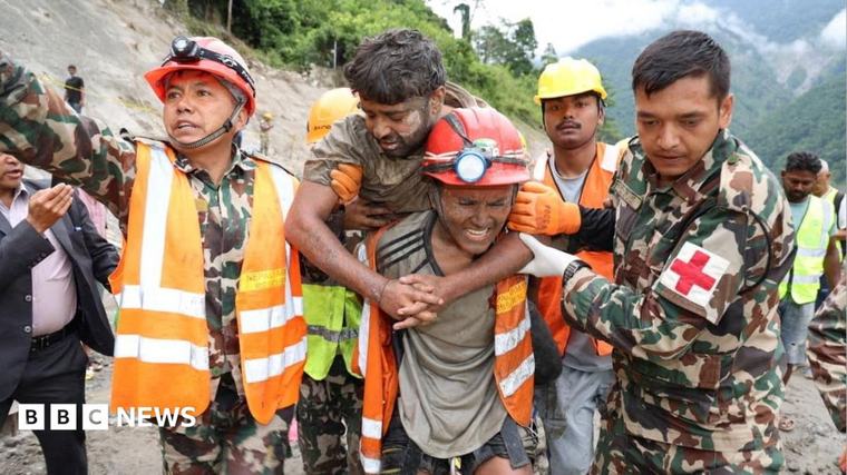 LIVE Two workers pulled alive from Nepal tunnel nine days after deadly flash flooding