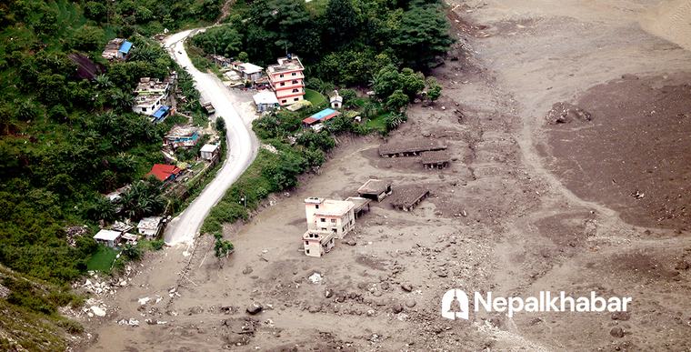 भोटेकोसी बाढीमा ज्यान गुमाउनेको संख्या ५५३ पुग्यो