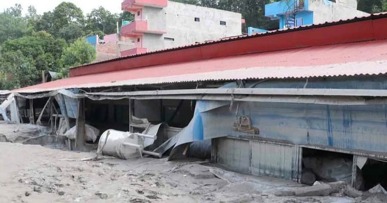 भोटेकोशी बाढीले गजुरीको रुवी बेभरेजमा २ करोड ७० लाखको क्षति