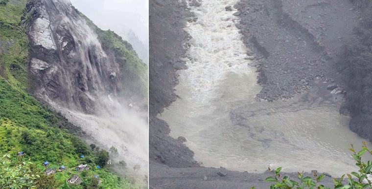 दार्चुलामा पहिरो: उच्च जोखिममा रहेका १० परिवारलाई सारियो सुरक्षित स्थानमा