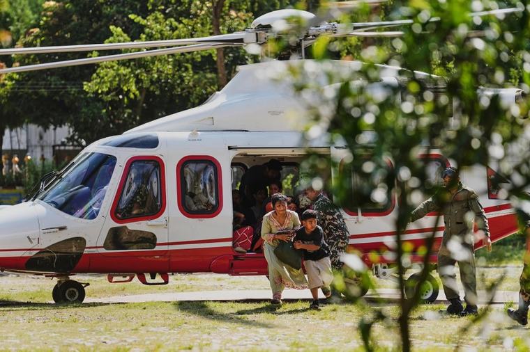 Up to 20 helicopters a day become lifeline in Bhotekoshi flood-hit areas