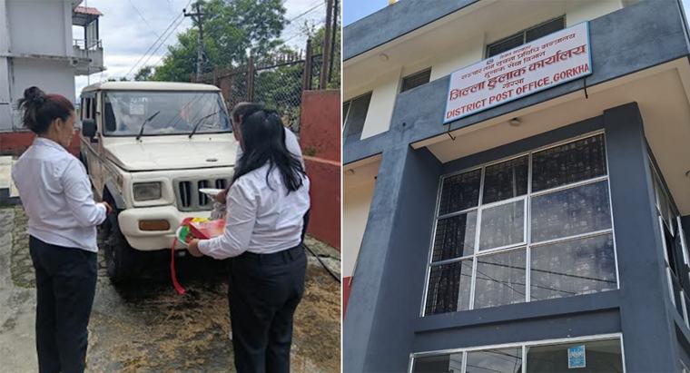 गोरखा हुलाकले अब आफ्नै डाँक गाडीले चिठीपत्र बोक्ने