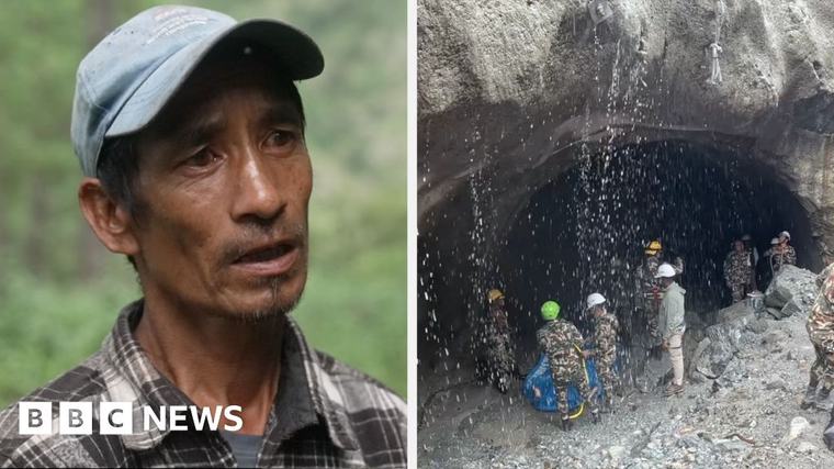 Nepal tunnel rescuers hunt for survivors with rafts and drone South Asian correspondent Azadeh Moshiri is at the site of a tunnel where rescuers still hope to find survivors following the Nepal-Tibet floods. Asia